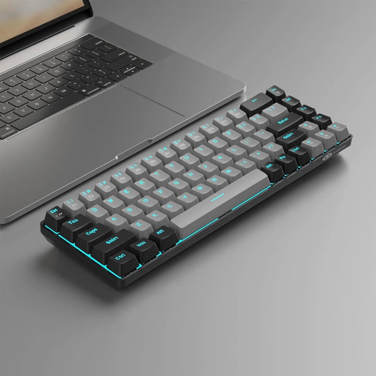 Teclado MageGee MK-Box - portátil 60% mecánico para juegos, retroilumi...