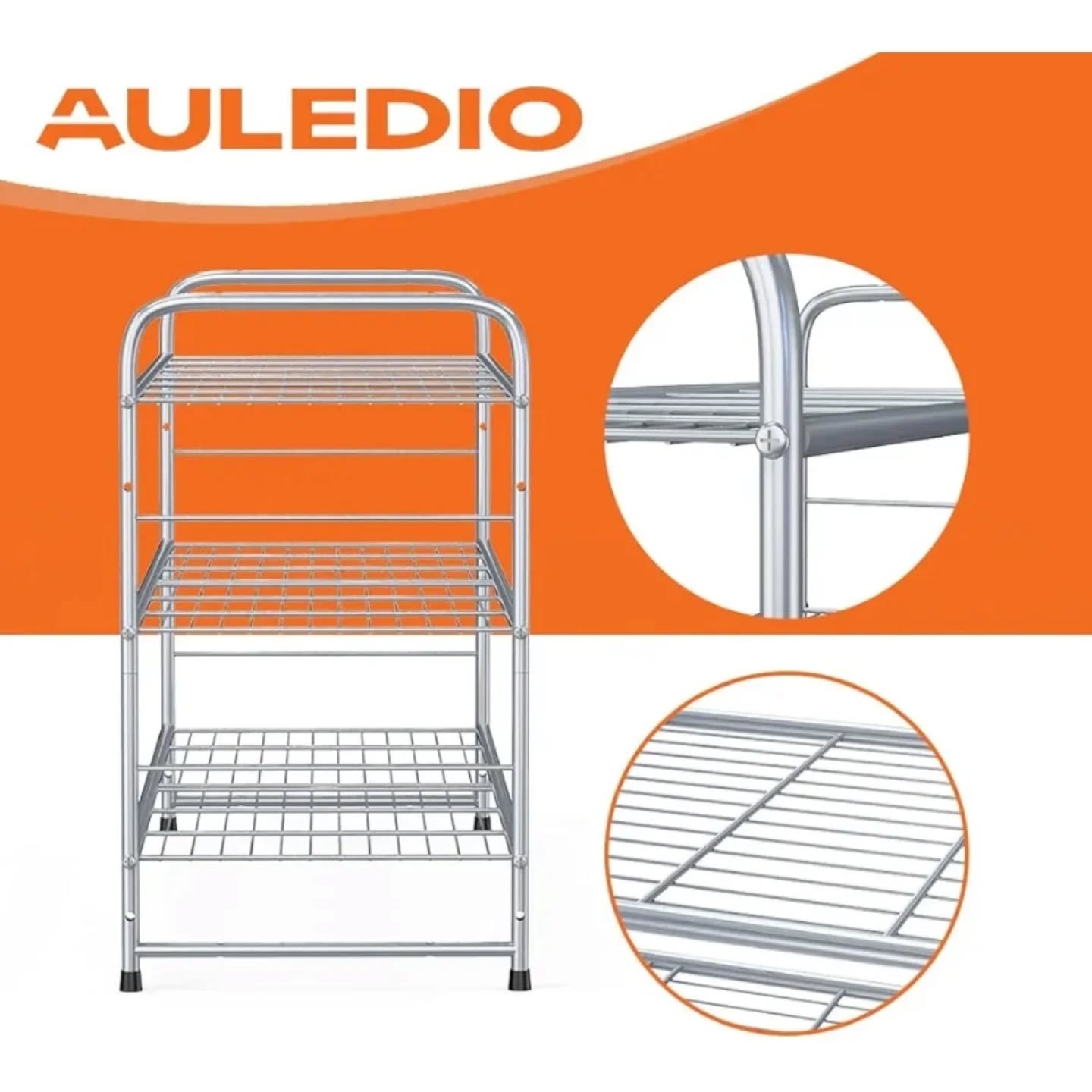 Zapatero apilable y ajustable, multifuncional, rejilla de alambre.