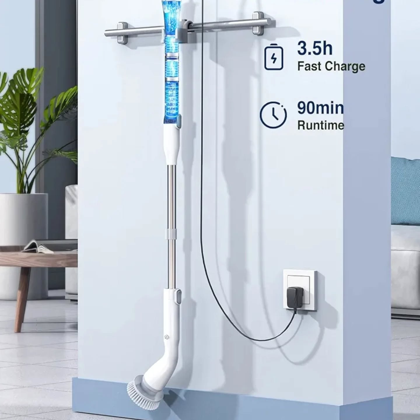 LABIGO Limpiador giratorio eléctrico LA1 Pro, limpiador giratorio inal...