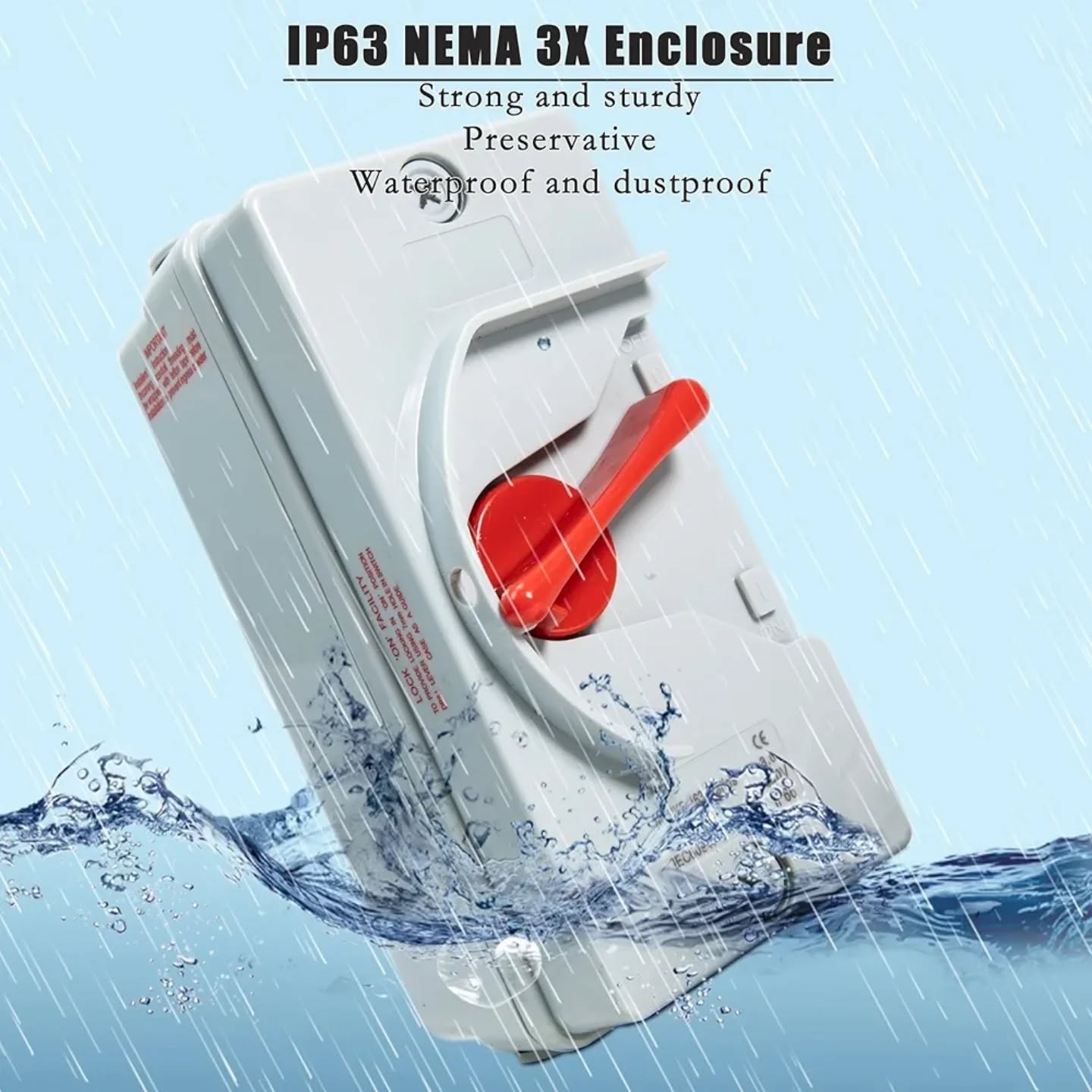Interruptor de desconexión de motor cerrado, interruptor impermeable I...