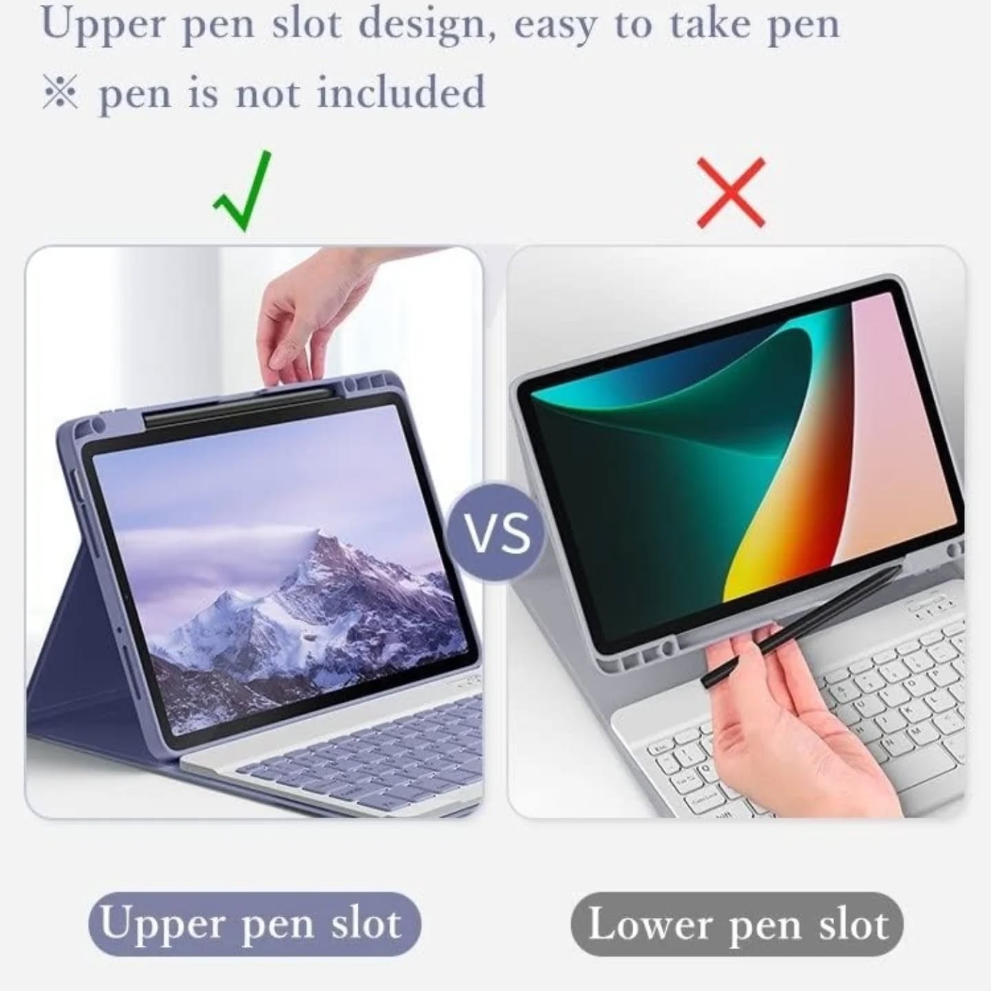 Cover / Funda con teclado para iPad de 10,2" (novena generación, 2021), 8" (oc...