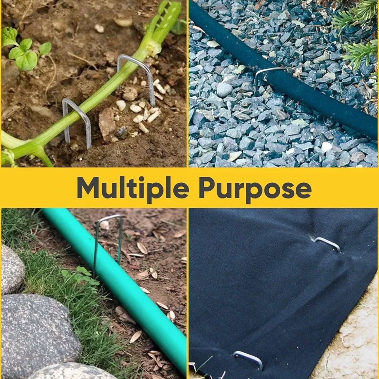 BzBirds - Paquete de 200 grapas para jardinería fabricadas en EE. UU.,...