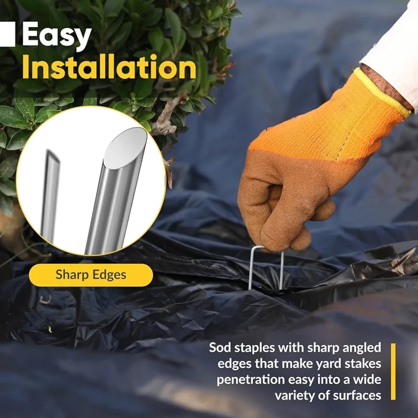 BzBirds - Paquete de 200 grapas para jardinería fabricadas en EE. UU.,...