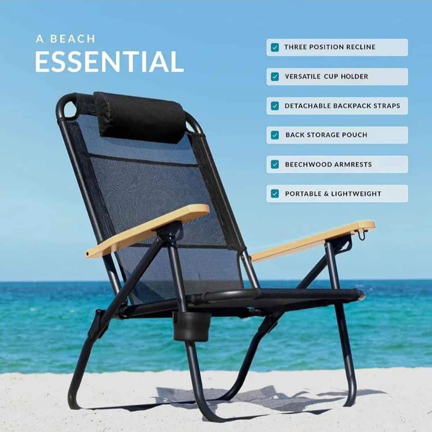 Water Buffalo Silla de playa – Silla de playa de alta calidad para adu...