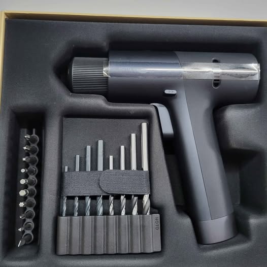 HOTO 12V Cordless Brushless Drill, LED Display, 30 Speeds, 1/4" Hex Shank ...