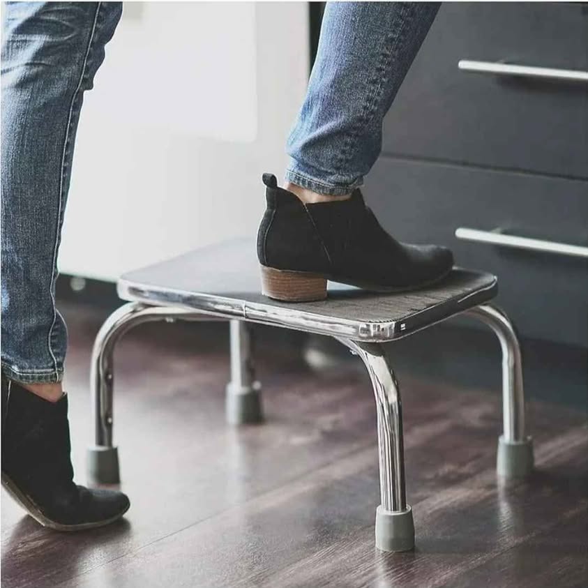 DMI Step Stool with Handle and Non-Slip Rubber Platform, t...