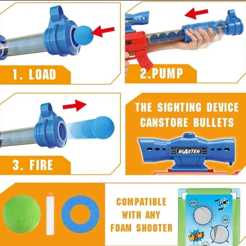 SpringFlower Juguete de disparo para niños de 5, 6, 7, 8, 9, 10 años e...