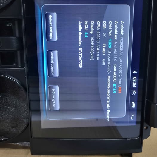 Podofo Radio de coche 2+64G para Jeep Wrangler 2007 2008 2009 2010 (4 ...