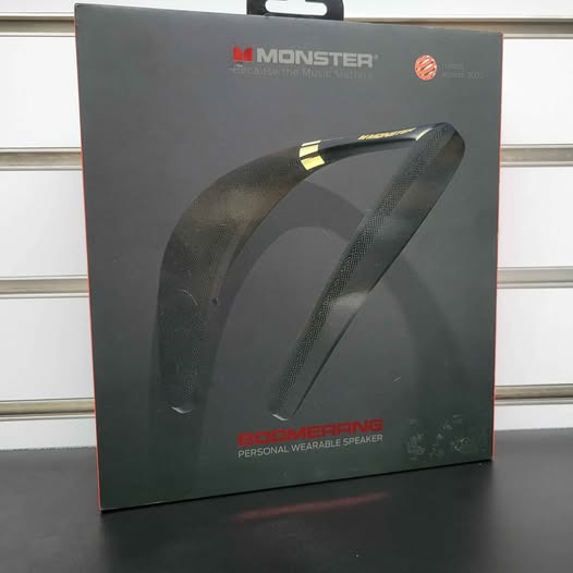 Monster Boomerang - Altavoz Bluetooth con banda para el cuello, inalám...