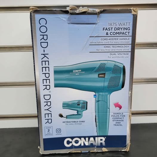 Secadora plegable Conair 1 de 875 vatios con sistema de sujeción del c...