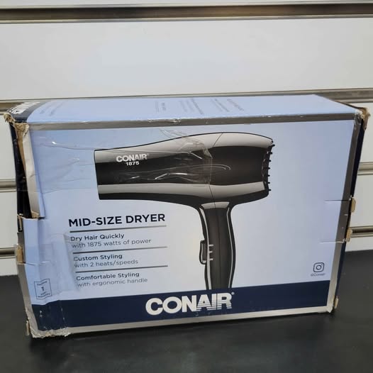 Conair Secador de pelo, secador de pelo mediano de 1875 W.