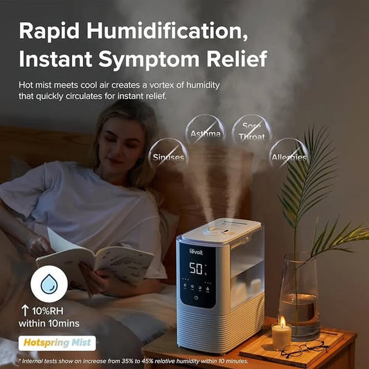 LEVOIT Humidificadores para dormitorio y hogar, humidificador de aire ...