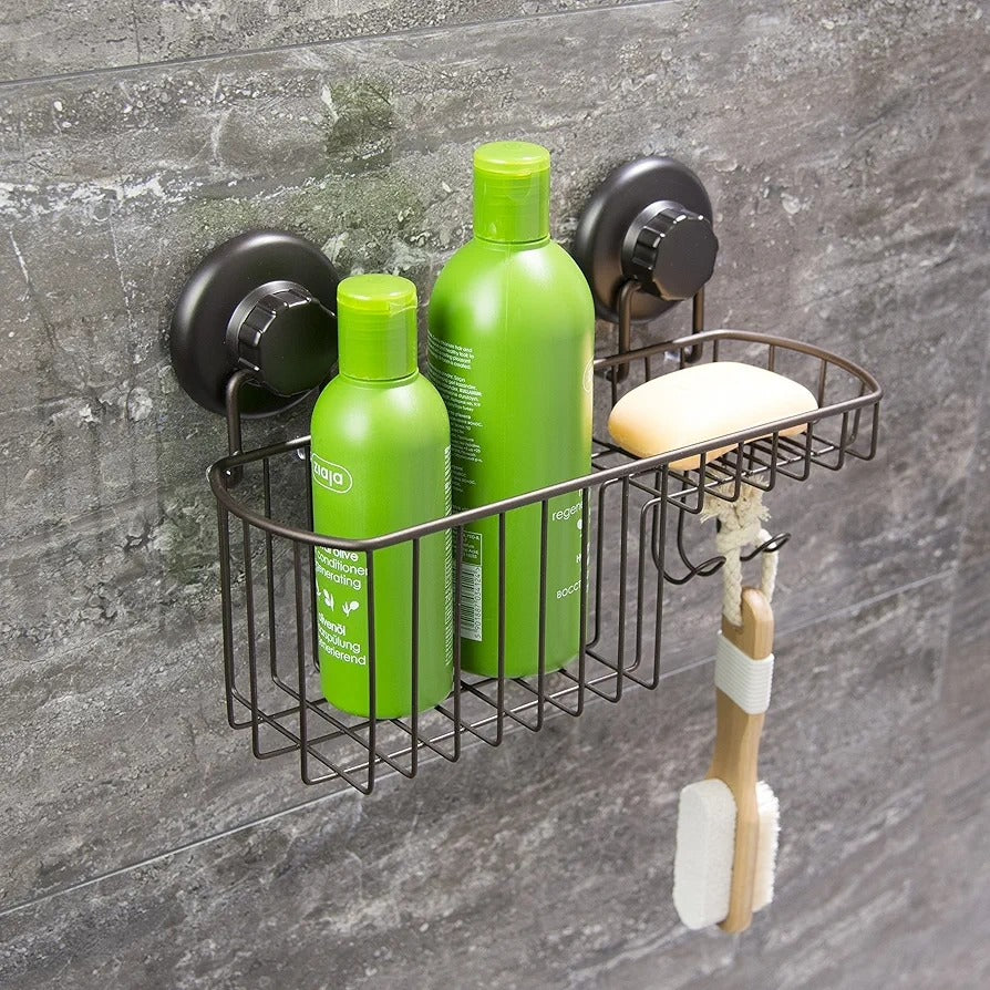 Accesorios HASKO - Cesta de ducha con potente ventosa para champú - Ce...