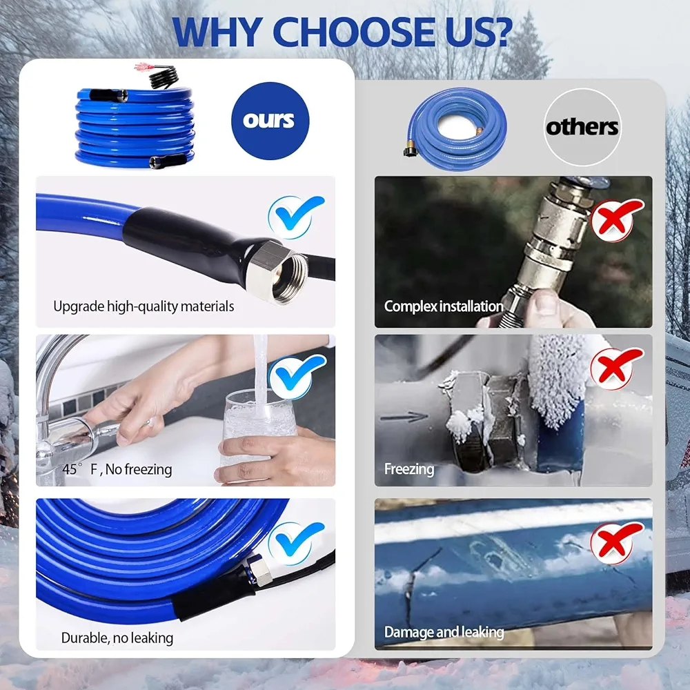 15ft RV Heated Water Hose, RV Water Hose...