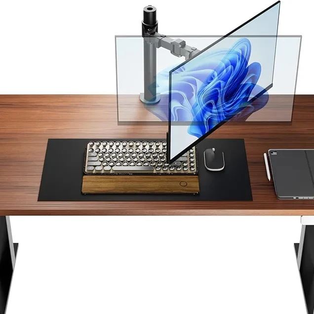 -Amazon Basics Soporte para monitor de computadora individual, altura a...