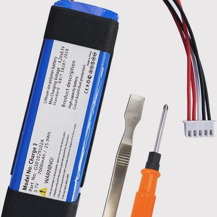batería de reemplazo 7000mAh para JBL Charge 3 Batería GSP1029102A Reemplazo Charge3 3.7V