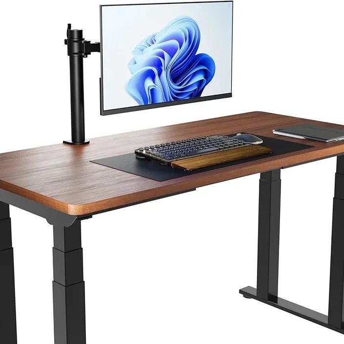 -Amazon Basics Soporte para monitor de computadora individual, altura a...
