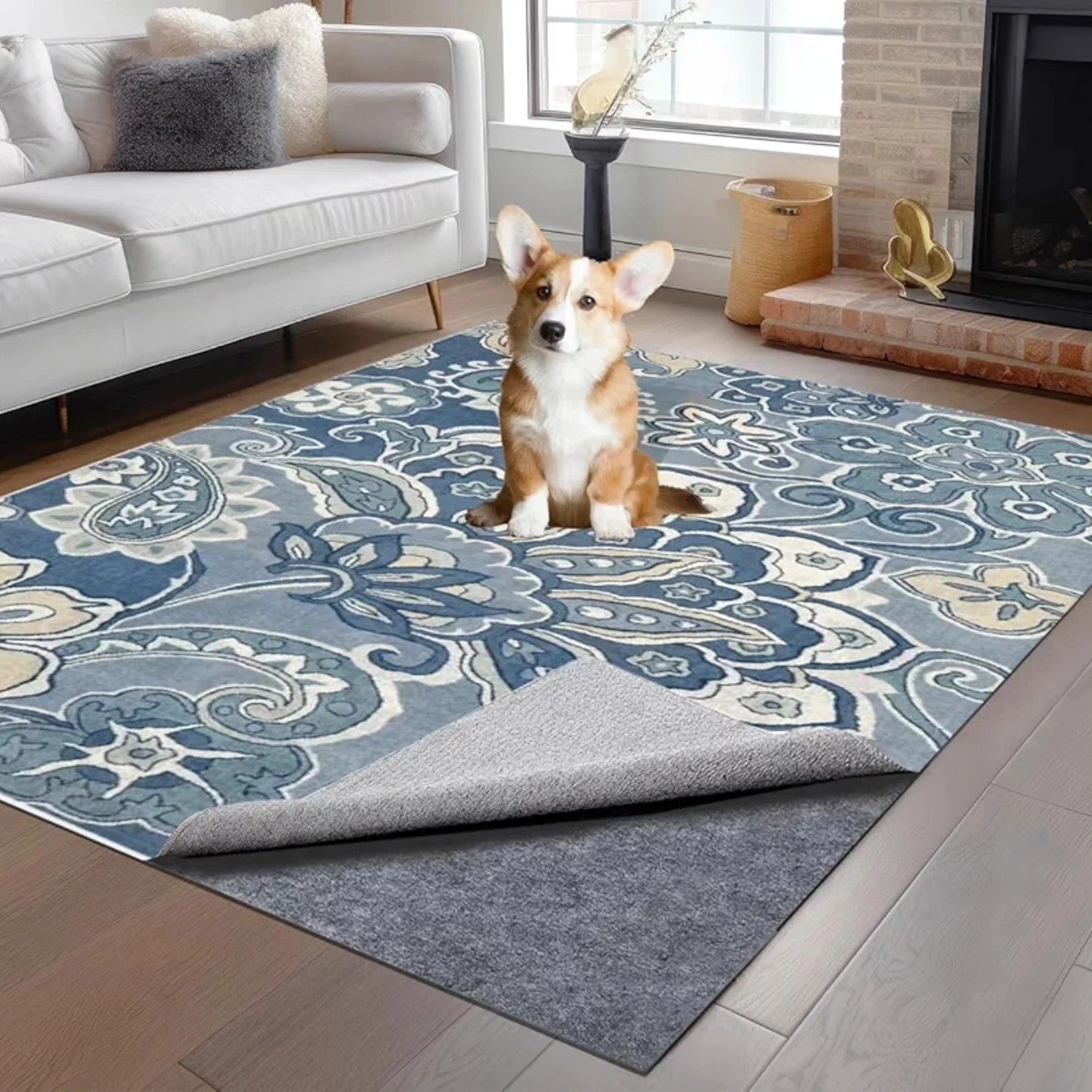 Almohadilla impermeable para alfombra, antideslizante de 35.5 x 24 pul...