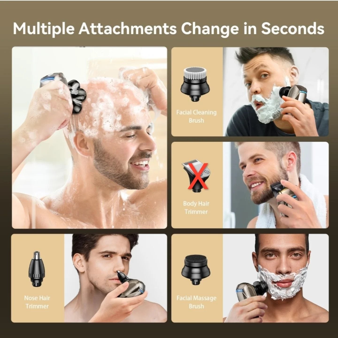 Head Shavers for Bald Men, Magnetic Electric Shaver