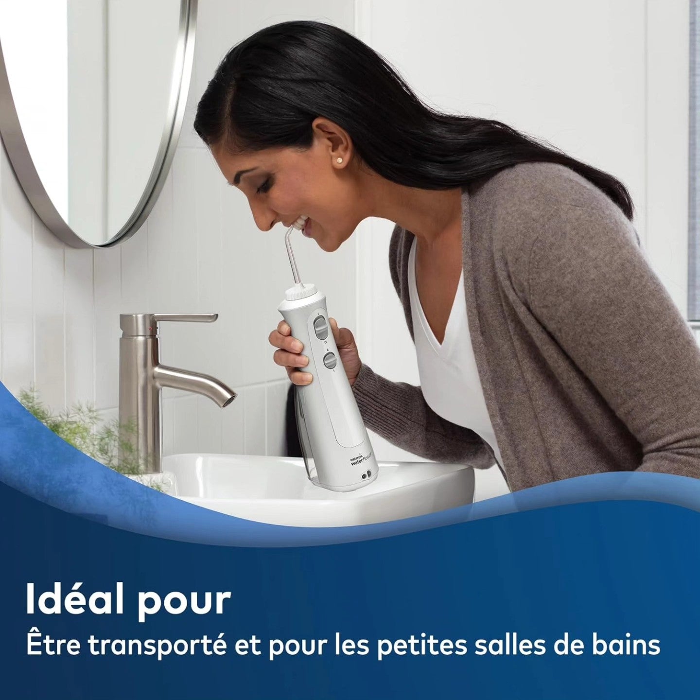 Waterpik Pearl - Hilo dental inalámbrico, chorro dental portátil recar...