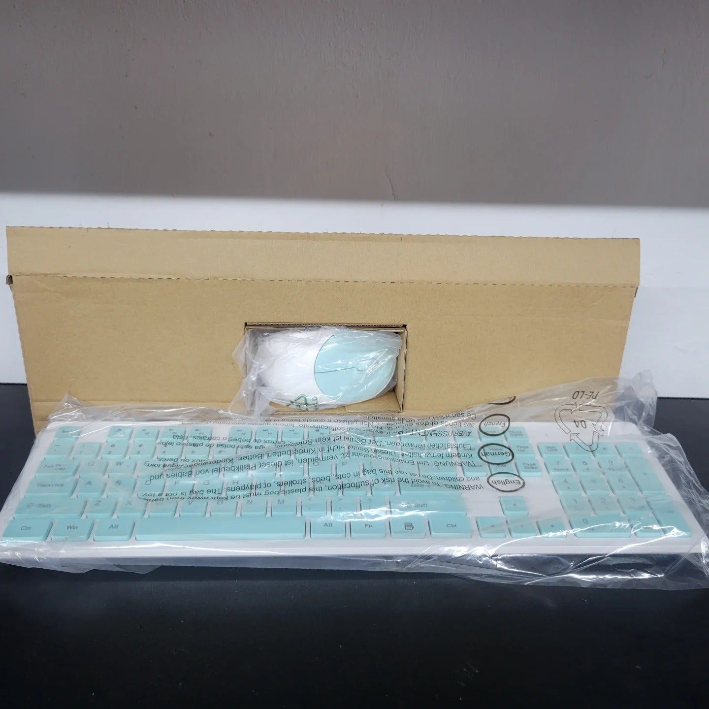 Teclado y ratón inalámbricos, combinación de teclado y ratón inalámbri...