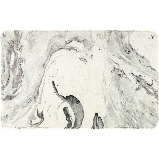 Giselle Alfombra de baño de terciopelo gris de 17 x 24 pulgadas, antid...