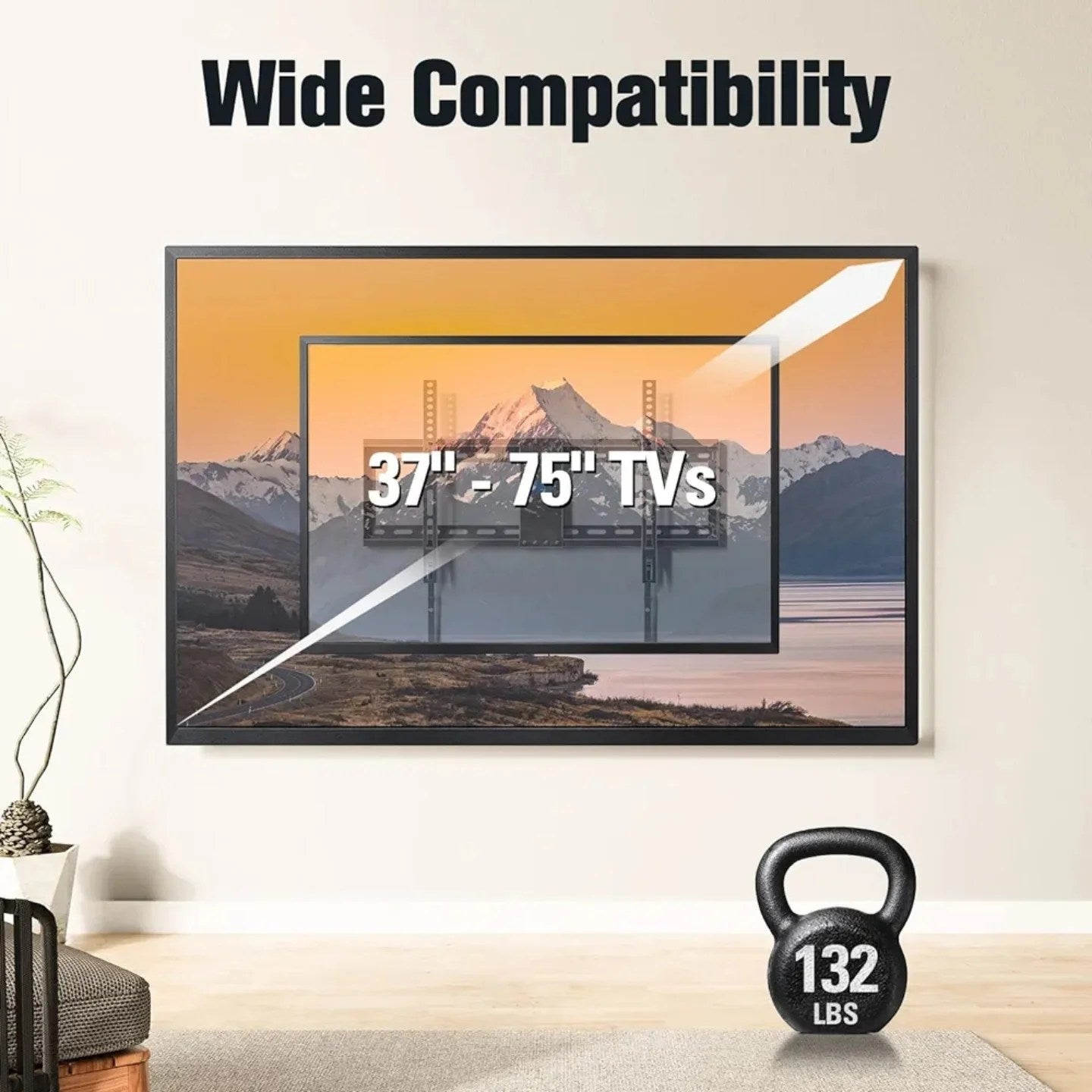 Soporte de TV Mounting Dream UL Listed para la mayoría de TV de 37 a 7...