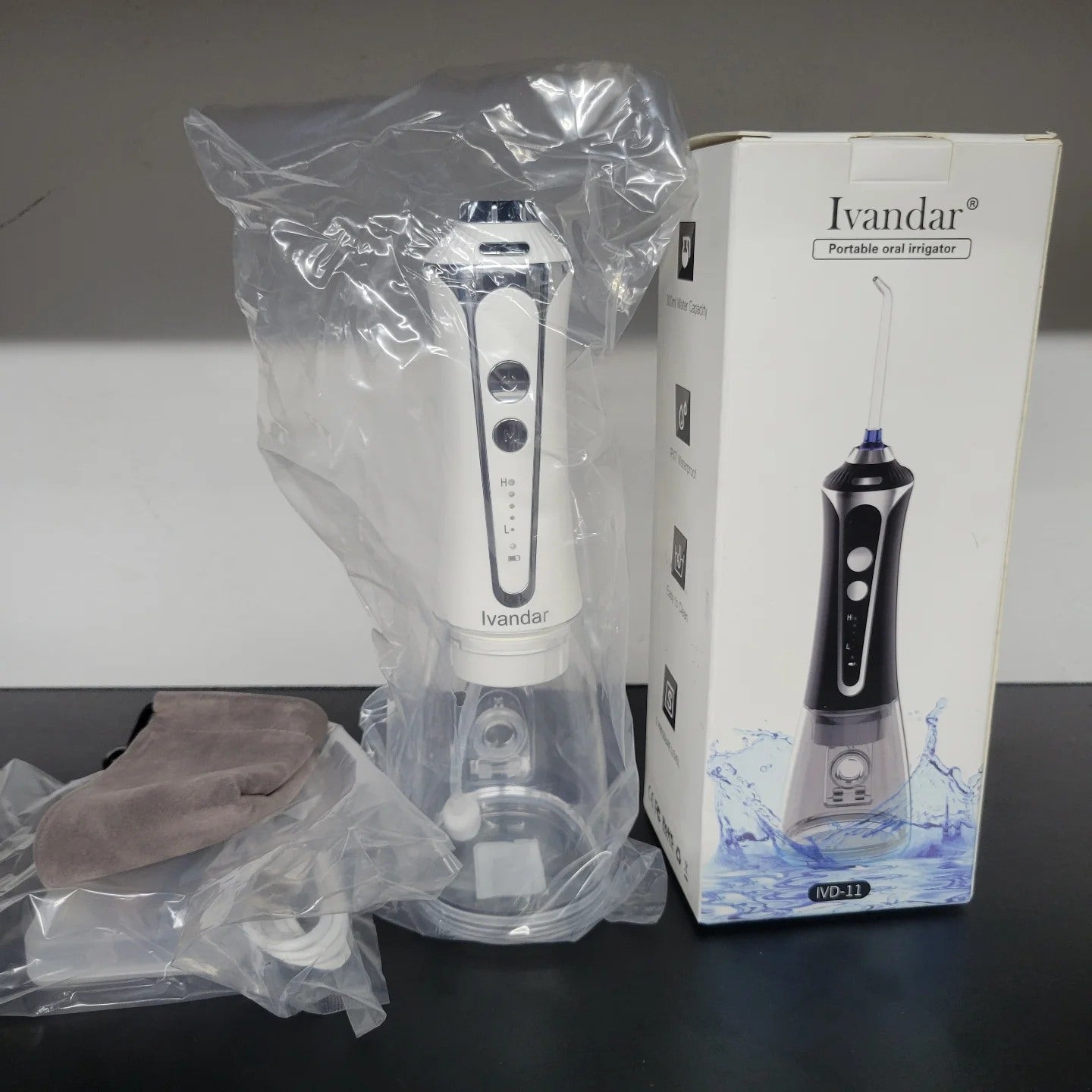 Ivandar Irrigador dental de agua para limpiador de dientes, inalámbric...