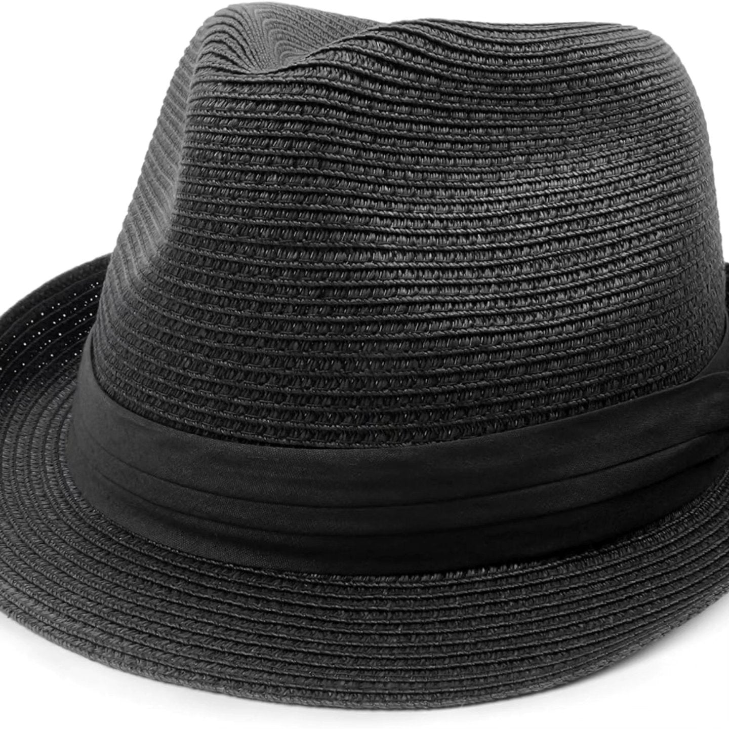 Zylioo Sombrero Trilby de paja de gran tamaño L-XL