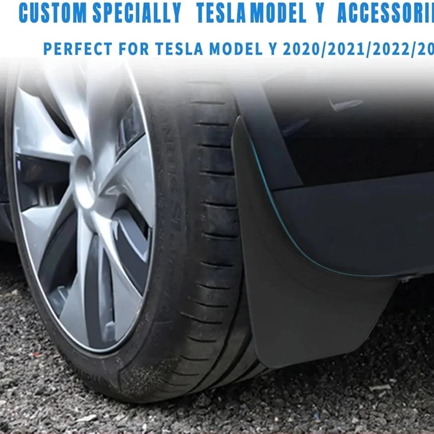 solapas 4 unidades de barro para Tesla Modelo Y – Protectores contra salpicadur...
