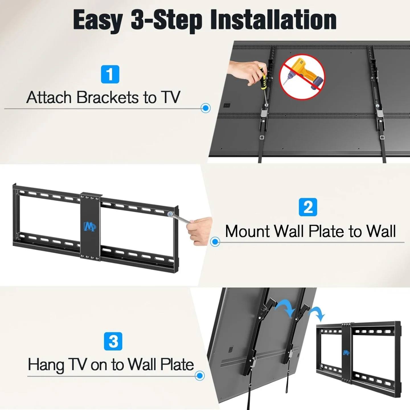 Soporte de TV Mounting Dream UL Listed para la mayoría de TV de 37 a 7...
