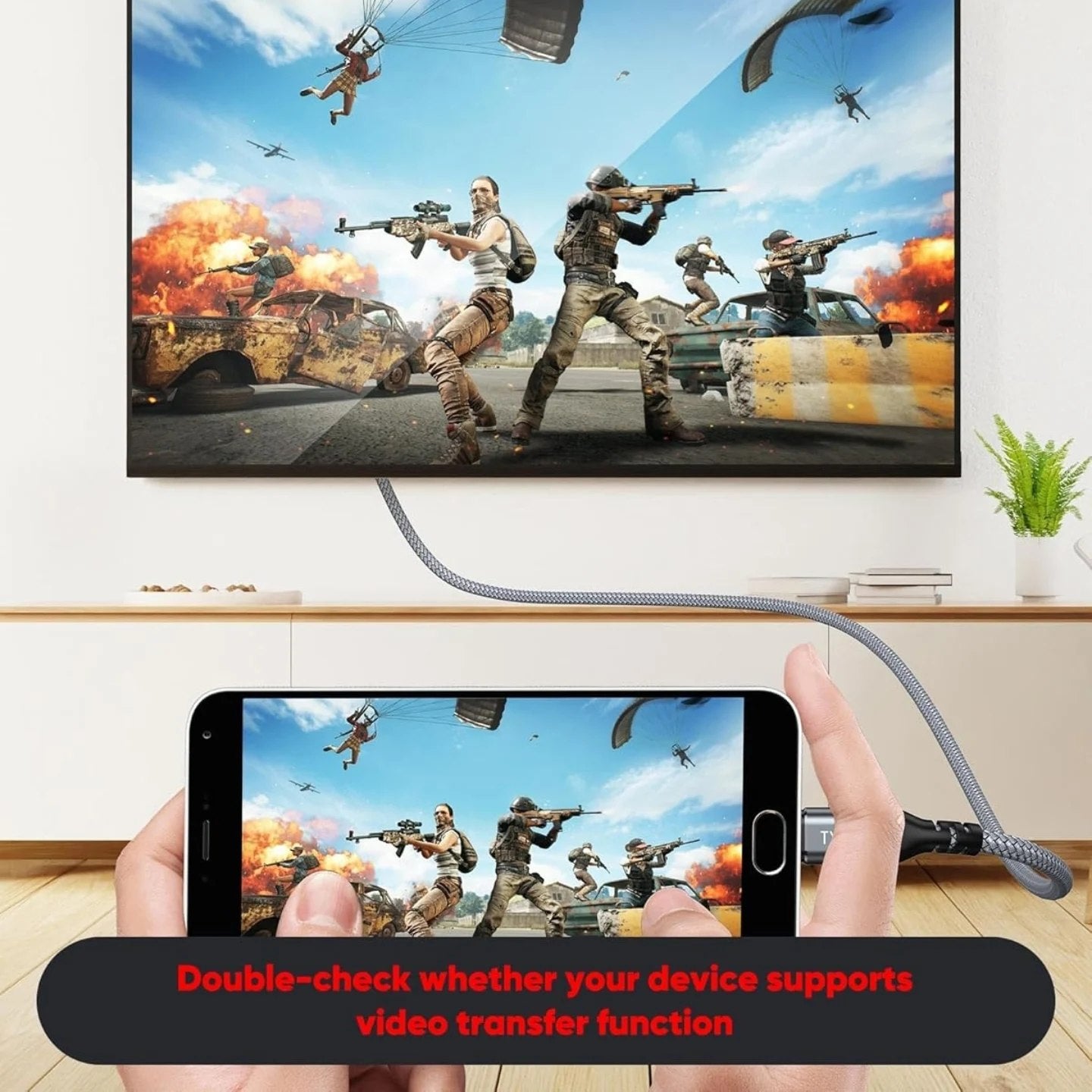 Cable Highwings USB C a HDMI (@60 Hz) 4K de 6 pies, cable USB 3.1 tipo...