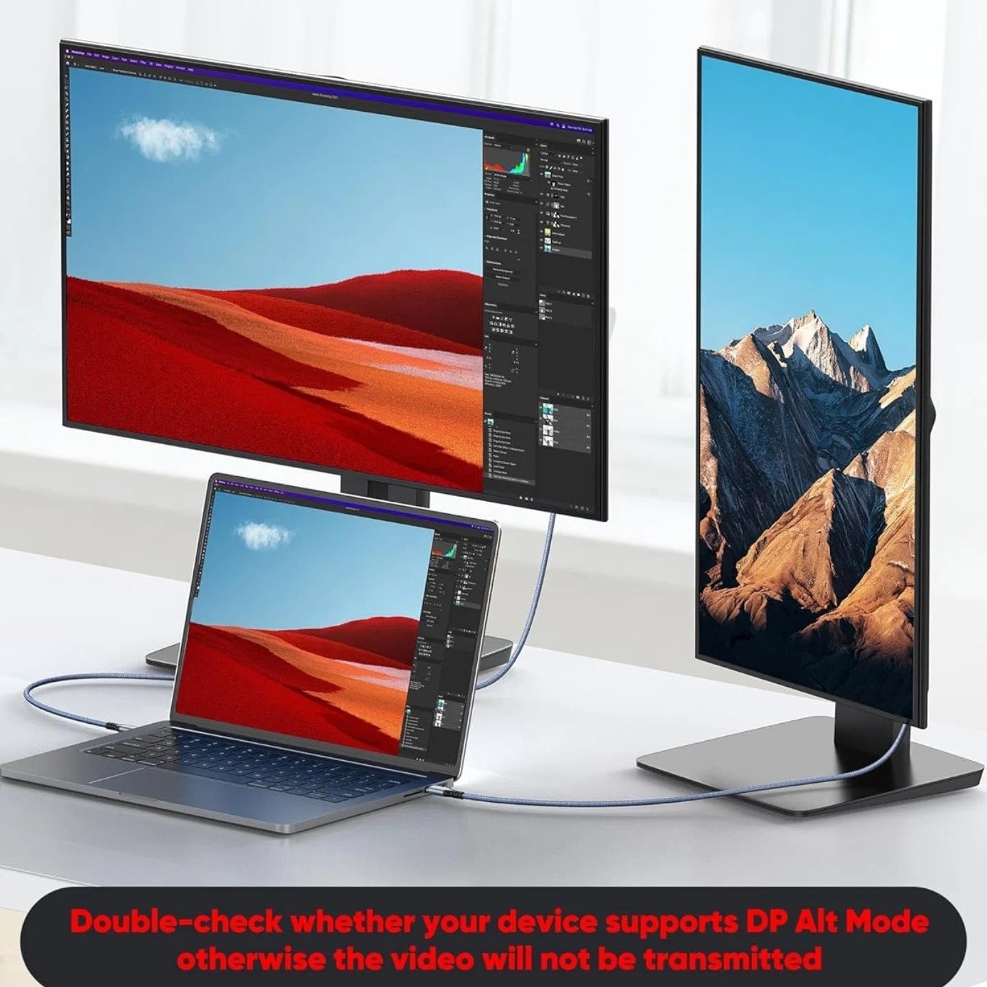Cable Highwings USB C a HDMI (@60 Hz) 4K de 6 pies, cable USB 3.1 tipo...