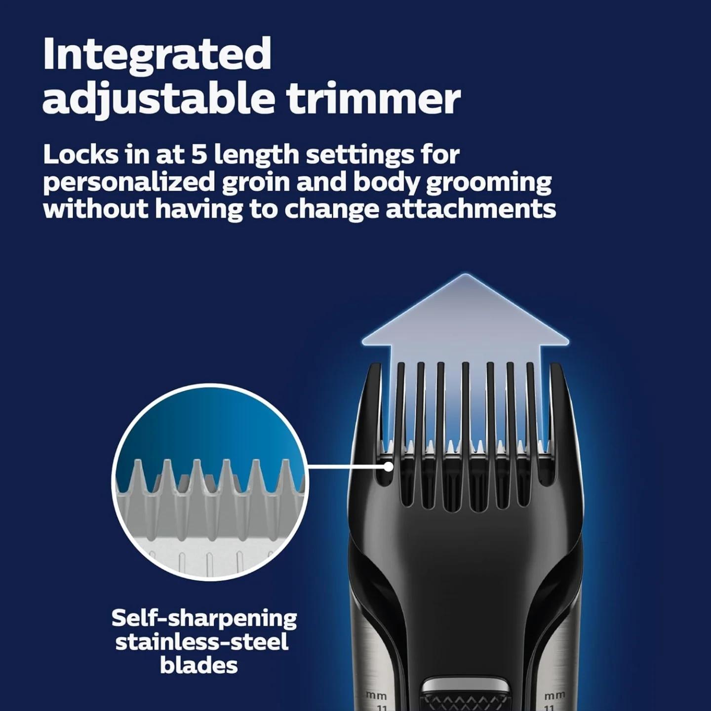 Philips Norelco Bodygroom Recortador de vello modelo 7000, Bg7030/49, ...