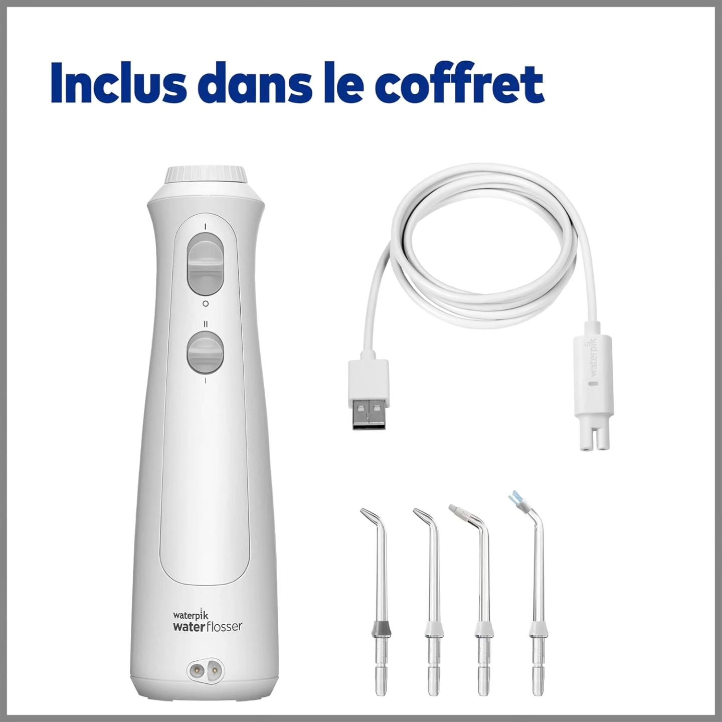 Waterpik Pearl - Hilo dental inalámbrico, chorro dental portátil recar...