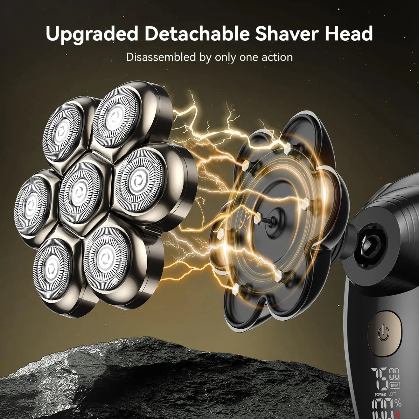 Head Shavers for Bald Men, Magnetic Electric Shaver
