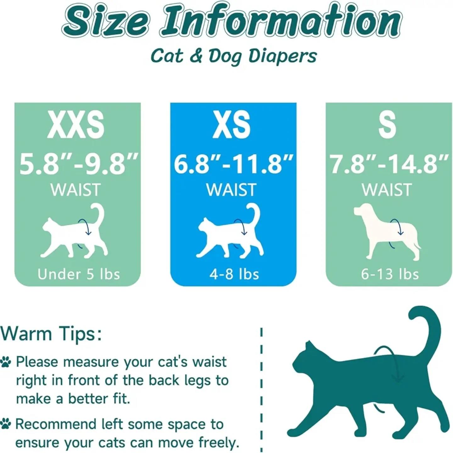 Pet Soft Pañales desechables para gatos – Pañales para perros en perío...