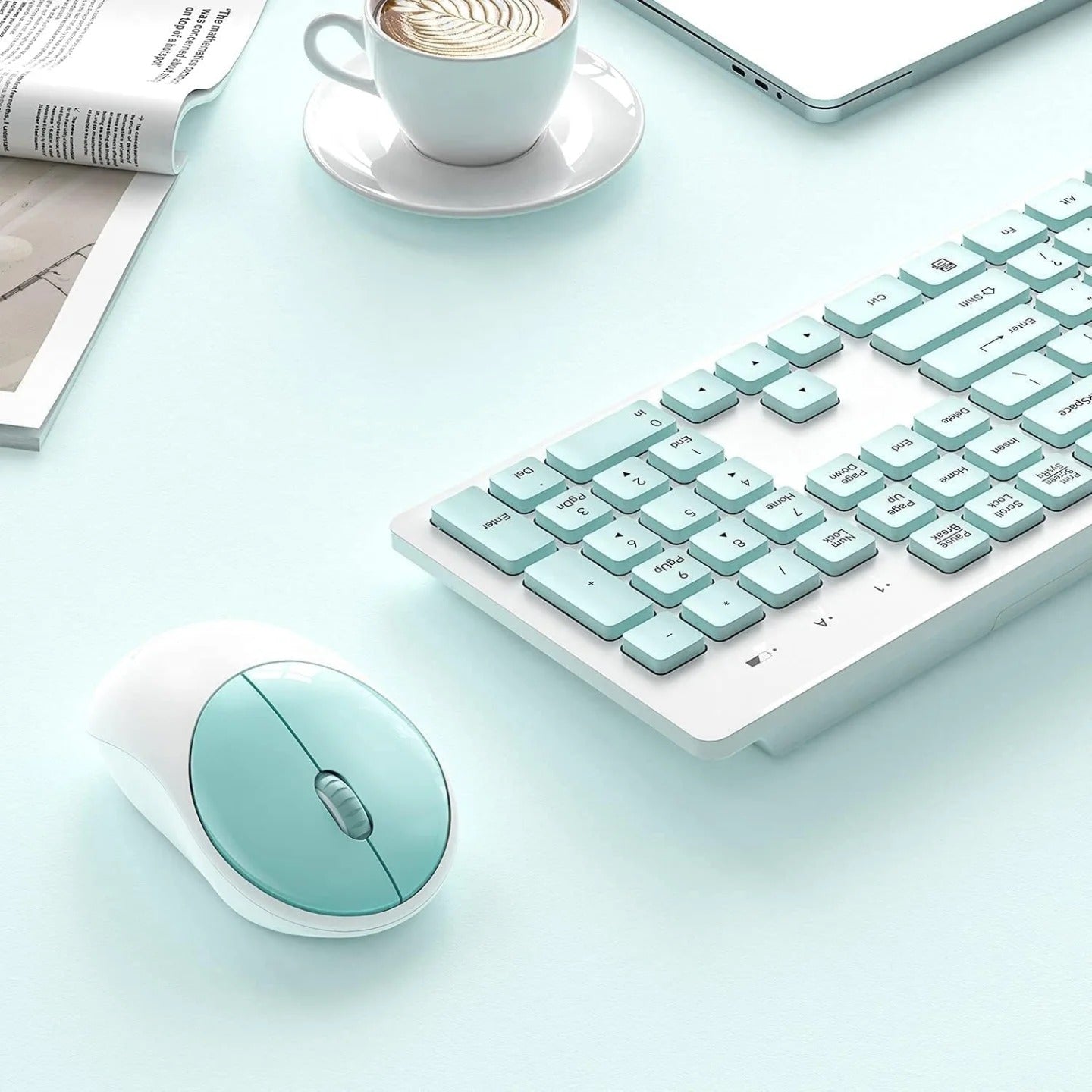 Teclado y ratón inalámbricos, combinación de teclado y ratón inalámbri...