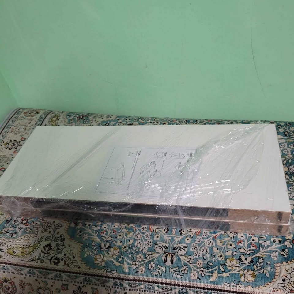 Estantes flotantes blancos de 23.6 pulgadas para pared, estantes flota...