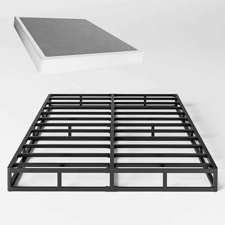 Queen Box Spring - somier de colchón de 5 pulgadas de alto perfil con ma...