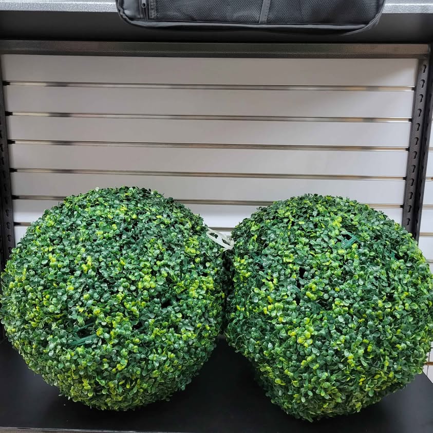 Paquete de 2 bolas artificiales de 18 pulgadas para puerta delantera, ...