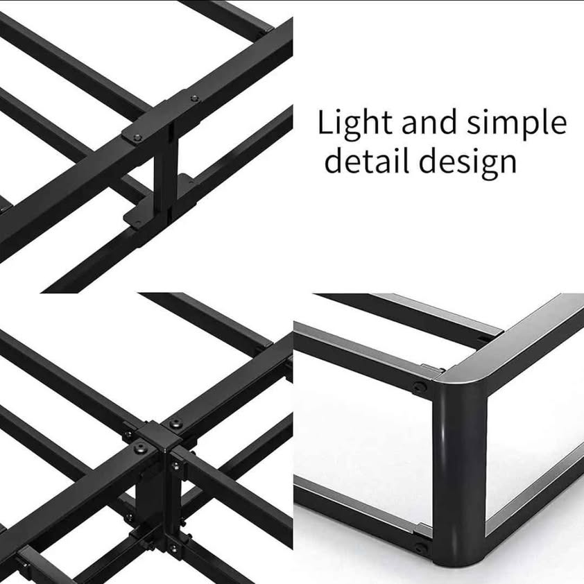 Queen Box Spring - somier de colchón de 5 pulgadas de alto perfil con ma...
