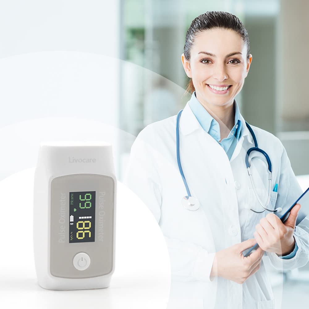 '-Livocare PO1 by iHealth - Oxímetro de pulso de dedo, monitor de satura...