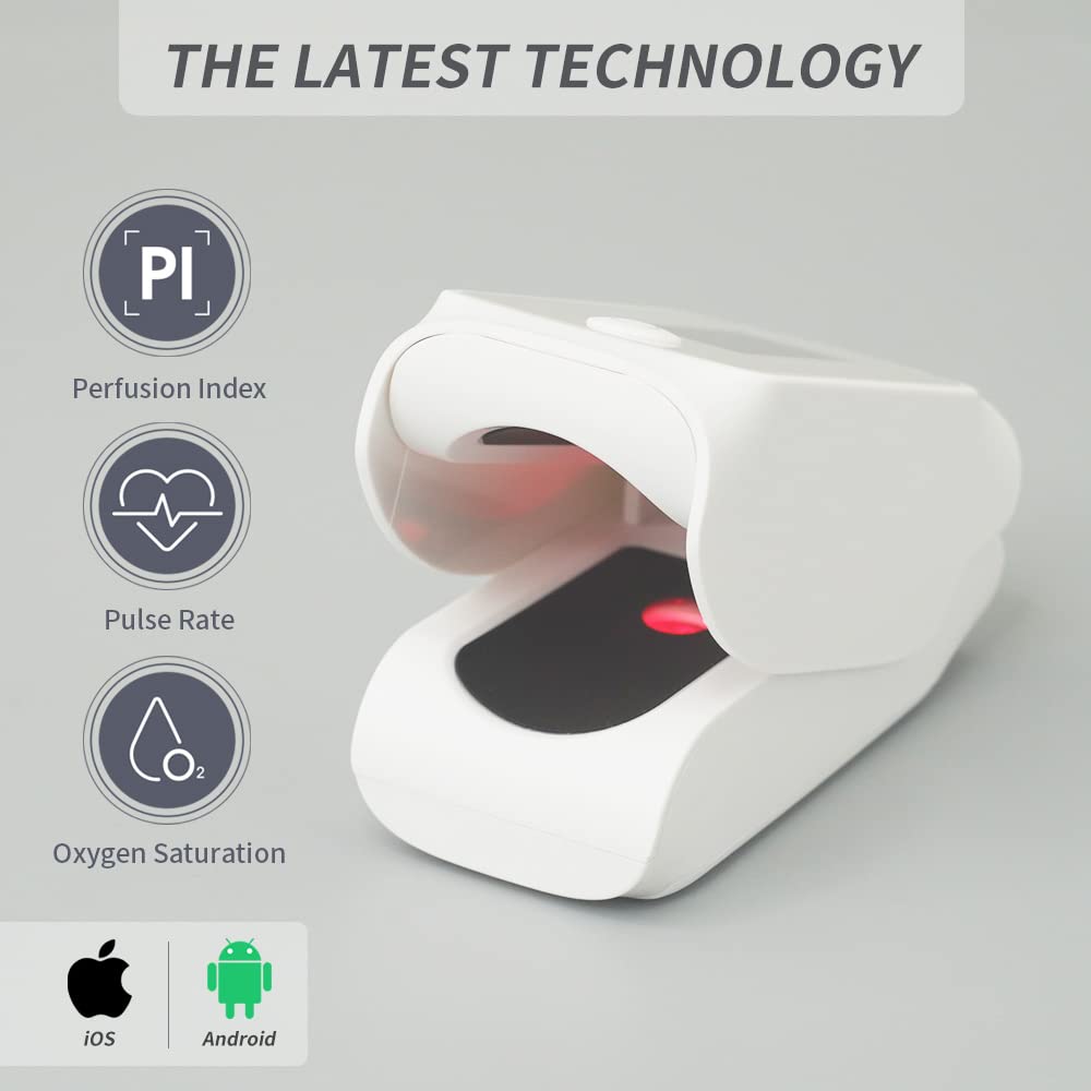 '-Livocare PO1 by iHealth - Oxímetro de pulso de dedo, monitor de satura...