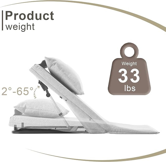 Respaldo de cama ajustable para pacientes ancianos lesionados, silla d...