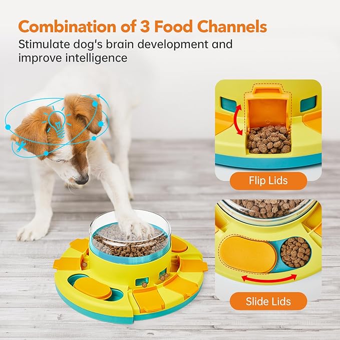 KADTC Rompecabezas para perros pequeños, medianos y grandes, alimentad...
