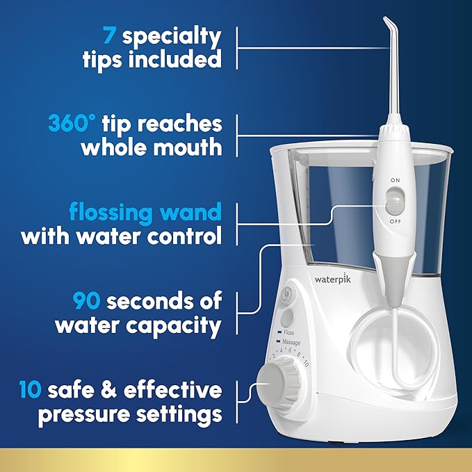 Waterpik Acuario irrigador dental profesional para dientes, encías, ap...