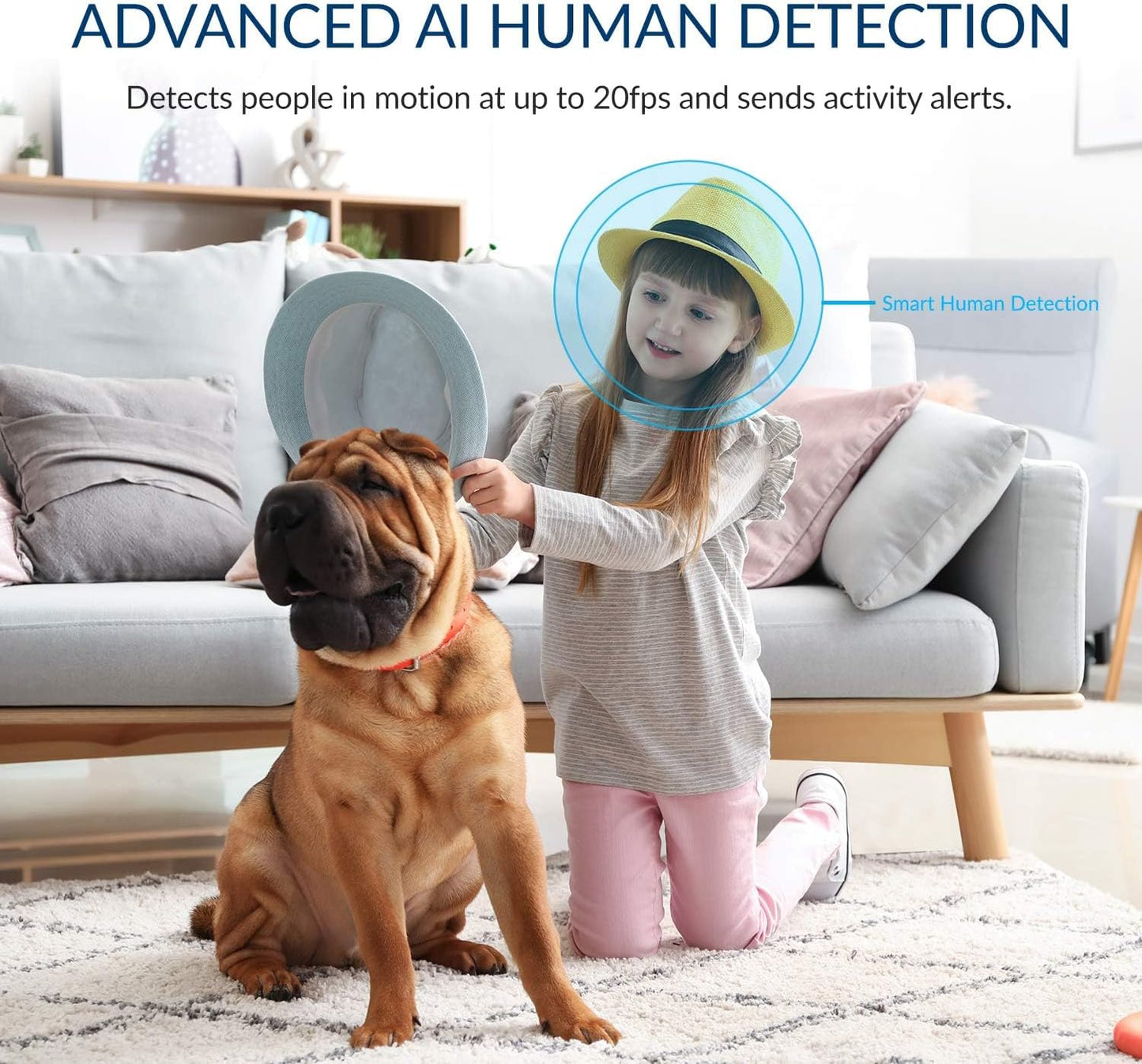 YI - Cámara de seguridad IP inalámbrica WiFi para interiores, cámara D...