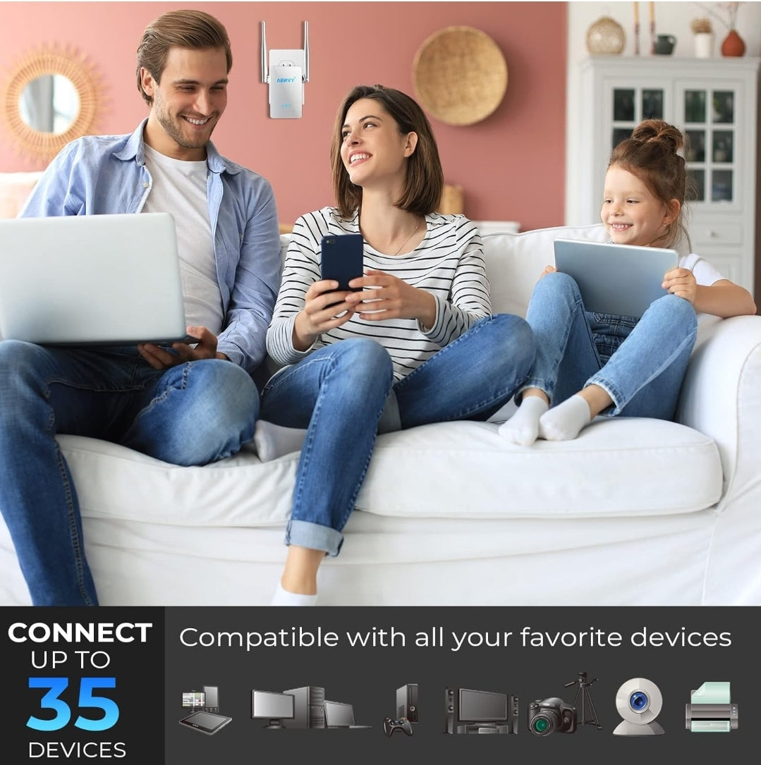 Amplificador de señal WiFi de lanzamiento 2023 para el hogar, alcance ...