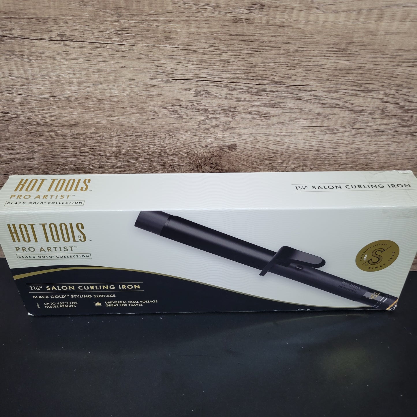 Hot Tools Pro Artist - Digital Hair Curling Iron - Black Gold